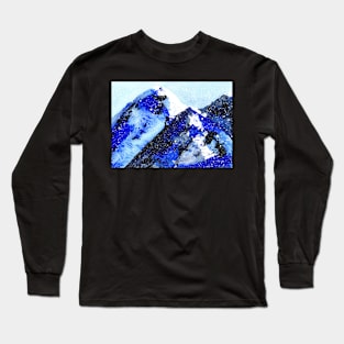 Semi-abstract watercolor mountains Long Sleeve T-Shirt